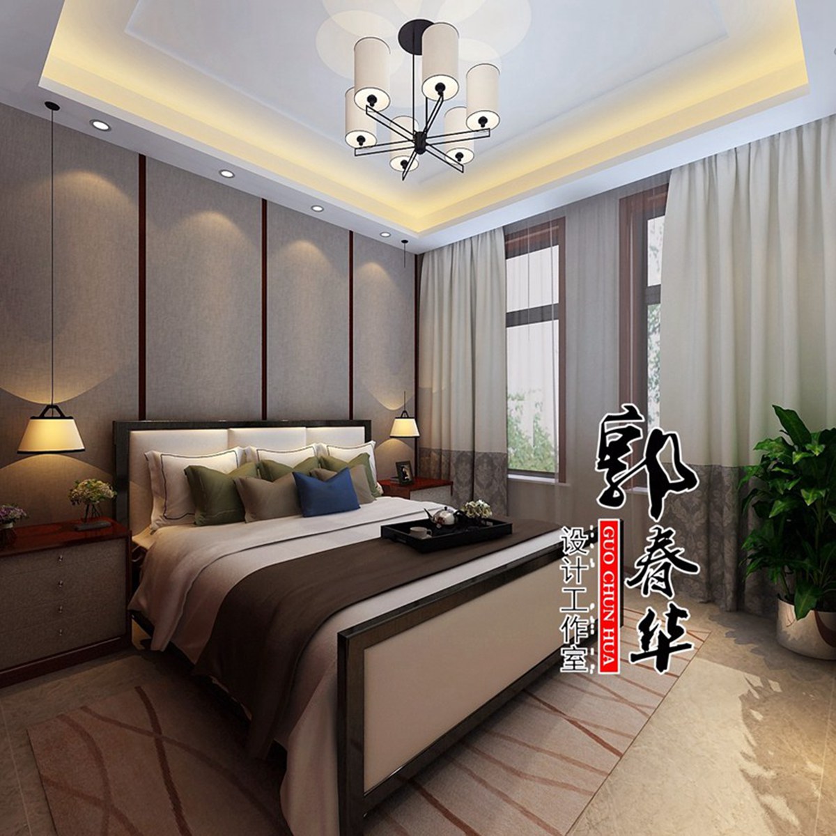 嘉祥玉兰花园新中式复式方案赏析-【济宁春华设计装饰公司】济宁装修公司_济宁装修设计_济宁婚房装修_济宁别墅装修设计_济宁装修设计师_济宁室内 ...
