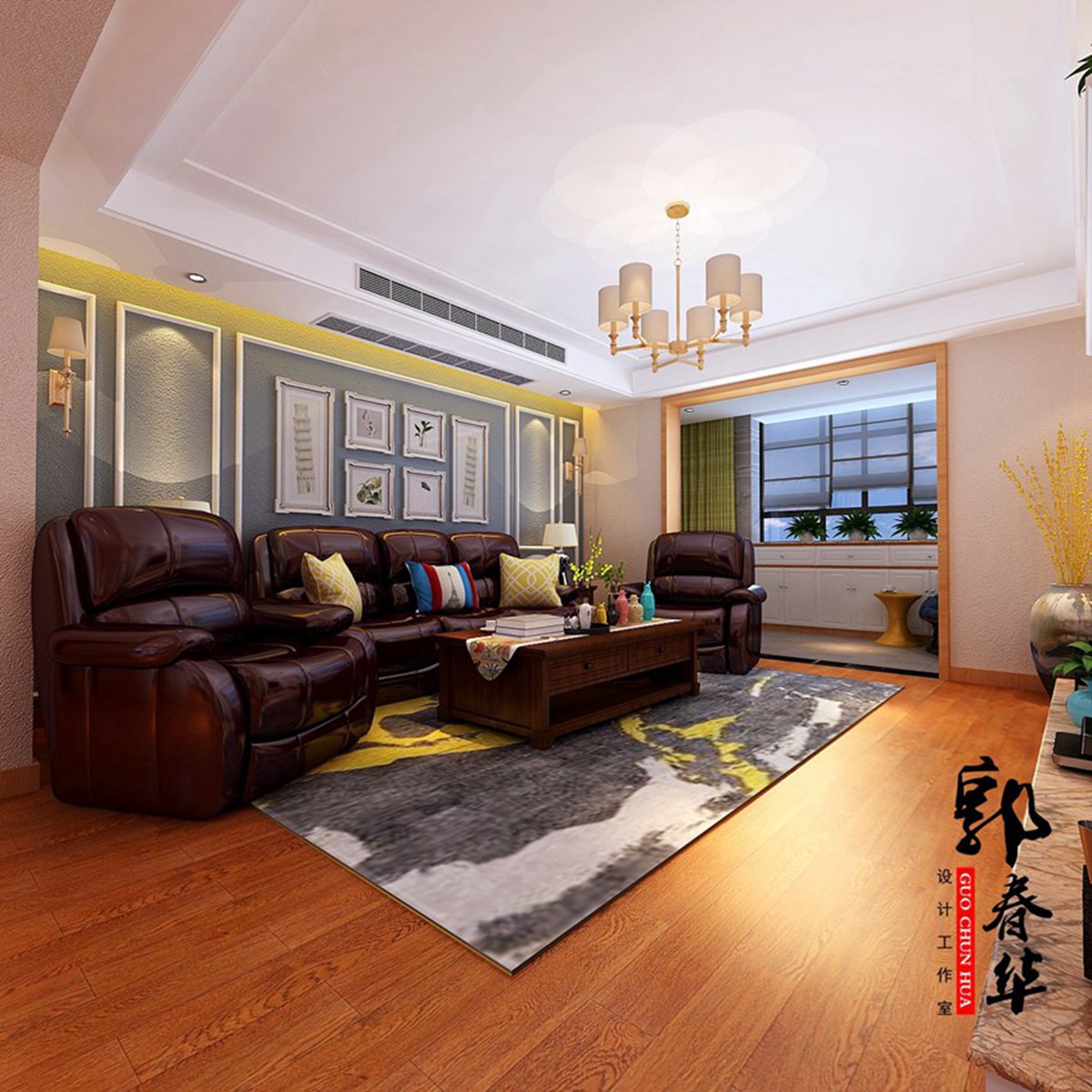 创意SOHO闫老师平层现代美式方案赏析-【济宁春华设计装饰公司】济宁装修公司_济宁装修设计_济宁婚房装修_济宁别墅装修设计_济宁装修设计师 ...