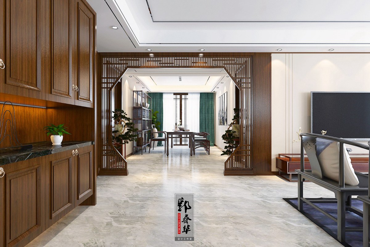 城投锦园冯老师平层新中式方案赏析-【济宁春华设计装饰公司】济宁装修公司_济宁装修设计_济宁婚房装修_济宁别墅装修设计_济宁装修设计师_济宁室内 ...