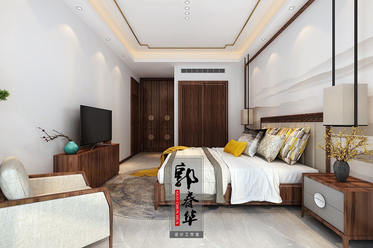 萃泽嘉园别墅新中式方案赏析-【济宁春华设计装饰公司】济宁装修公司_济宁装修设计_济宁婚房装修_济宁别墅装修设计_济宁装修设计师_济宁室内设计师 ...