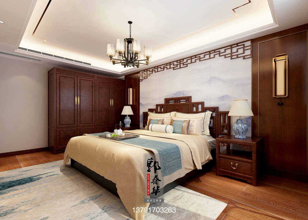 南风花园中式风格-【济宁春华设计装饰公司】济宁装修公司_济宁装修设计_济宁婚房装修_济宁别墅装修设计_济宁装修设计师_济宁室内设计师_济宁装修 ...